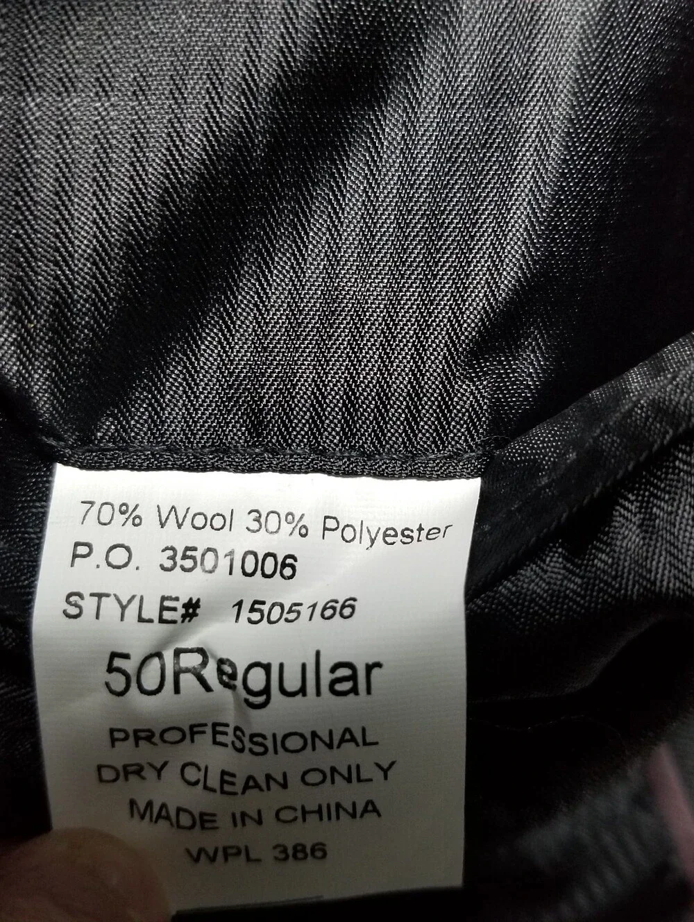 SADDLEBRED MEN'S BLACK BLAZER SIZE 50 REGULAR